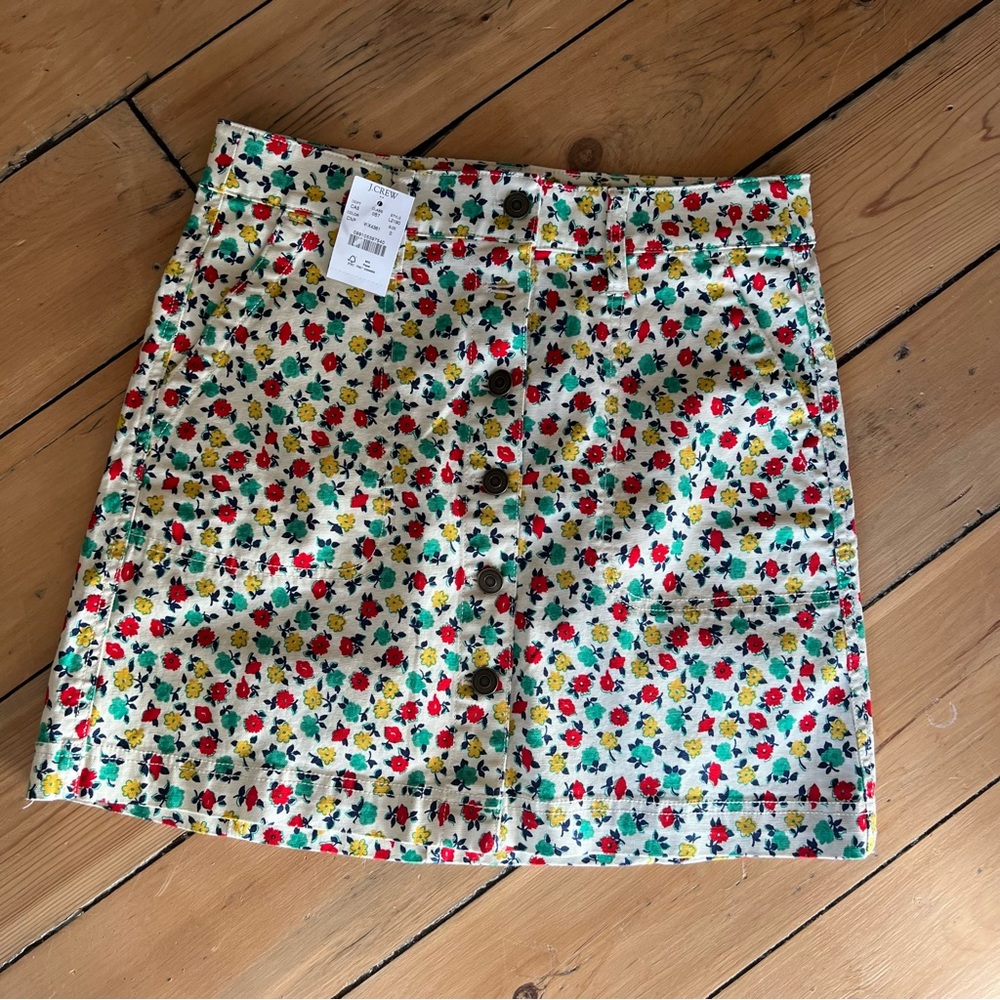 Jcrew Mercantile Floral Mini Skirt